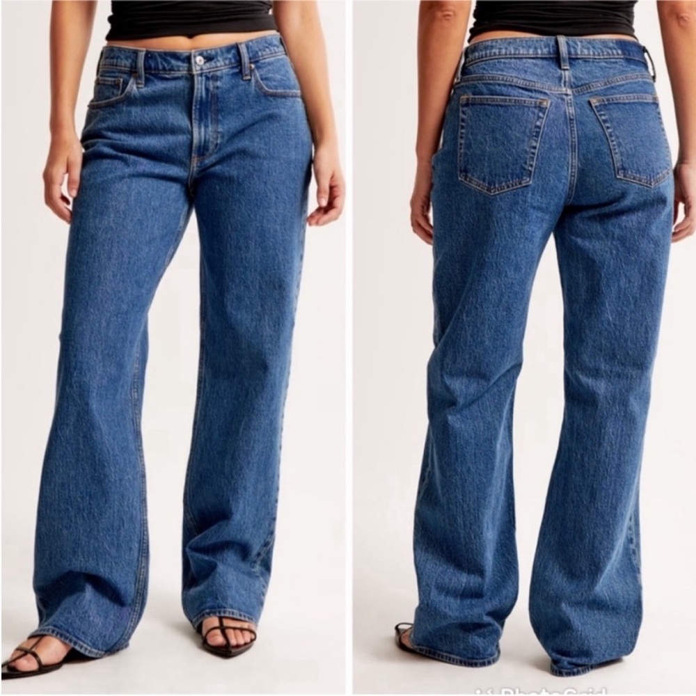 Abercrombie & Fitch The Baggy Low Rise Jeans Sz 25